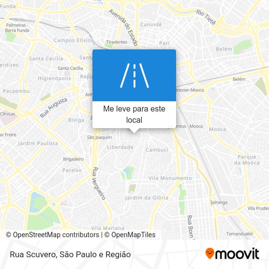 Rua Scuvero mapa