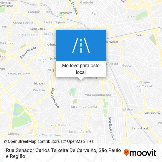 Rua Senador Carlos Teixeira De Carvalho mapa