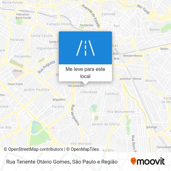 Rua Tenente Otávio Gomes mapa