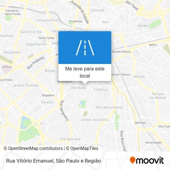 Rua Vitório Emanuel mapa
