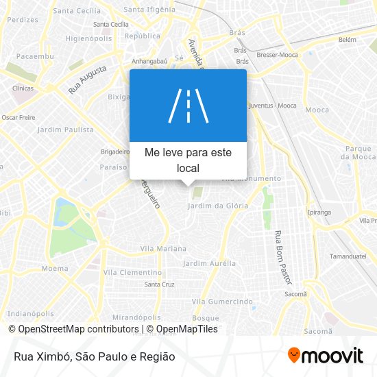 Rua Ximbó mapa