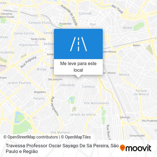 Travessa Professor Oscar Sayago De Sá Pereira mapa