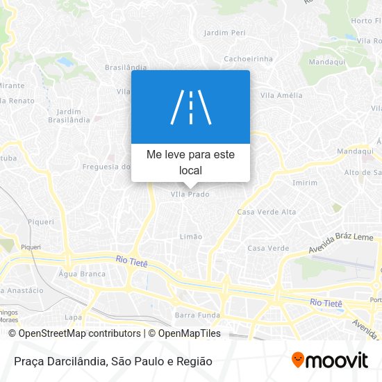 Praça Darcilândia mapa