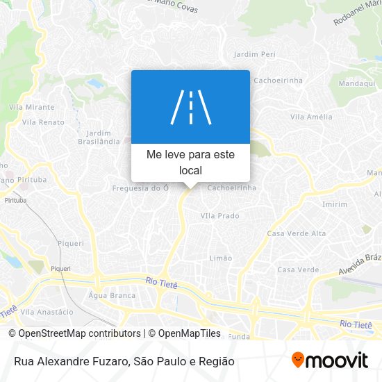 Rua Alexandre Fuzaro mapa