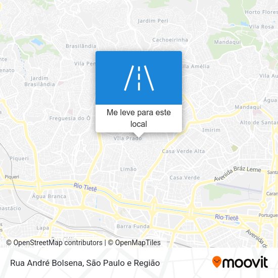 Rua André Bolsena mapa