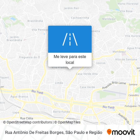 Rua Antônio De Freitas Borges mapa