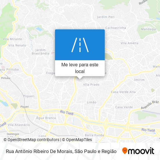 Rua Antônio Ribeiro De Morais mapa