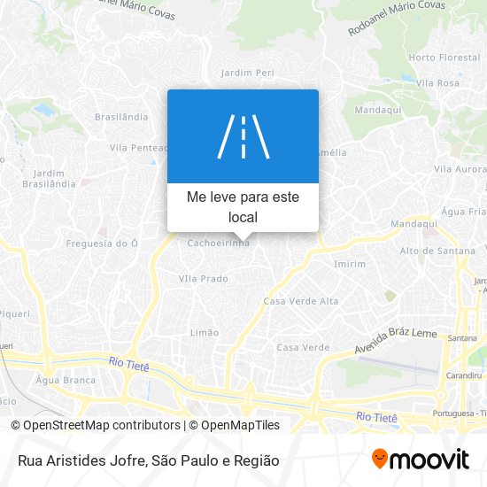 Rua Aristides Jofre mapa