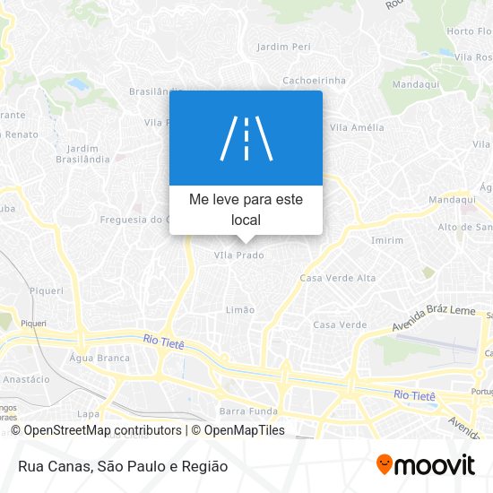 Rua Canas mapa