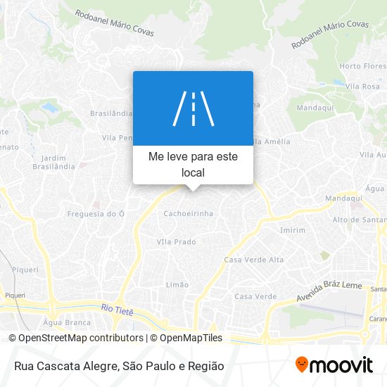 Rua Cascata Alegre mapa