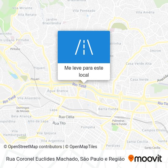 Rua Coronel Euclides Machado mapa