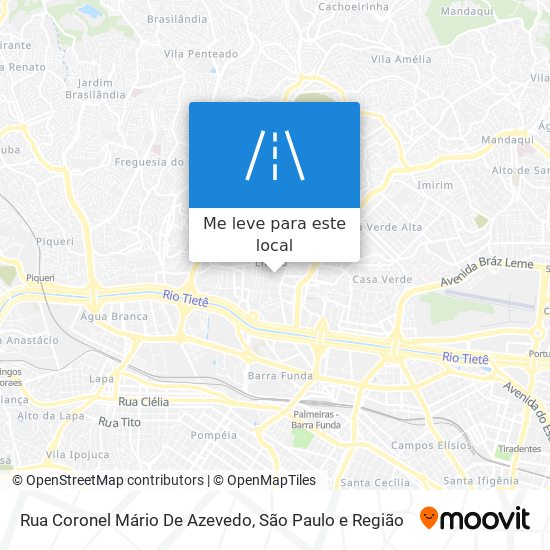 Rua Coronel Mário De Azevedo mapa