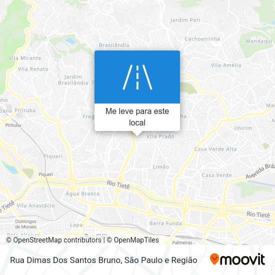 Rua Dimas Dos Santos Bruno mapa