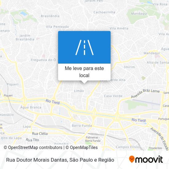Rua Doutor Morais Dantas mapa