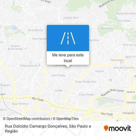 Rua Dulcídio Camargo Gonçalves mapa