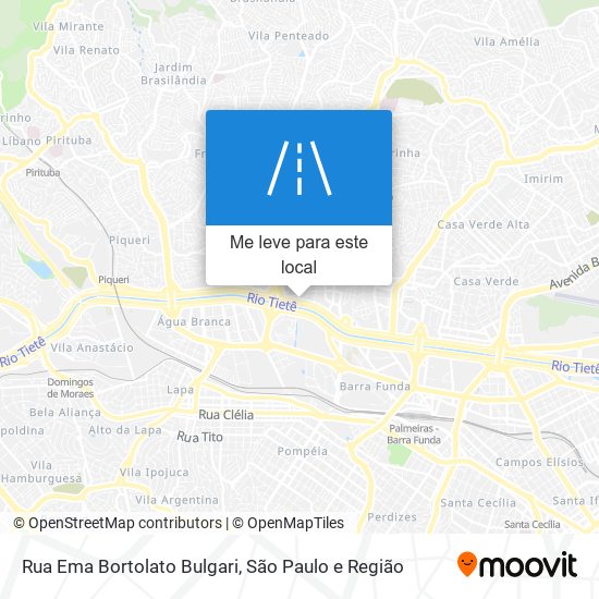 Rua Ema Bortolato Bulgari mapa