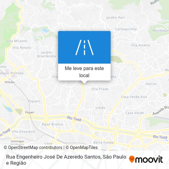 Rua Engenheiro José De Azeredo Santos mapa