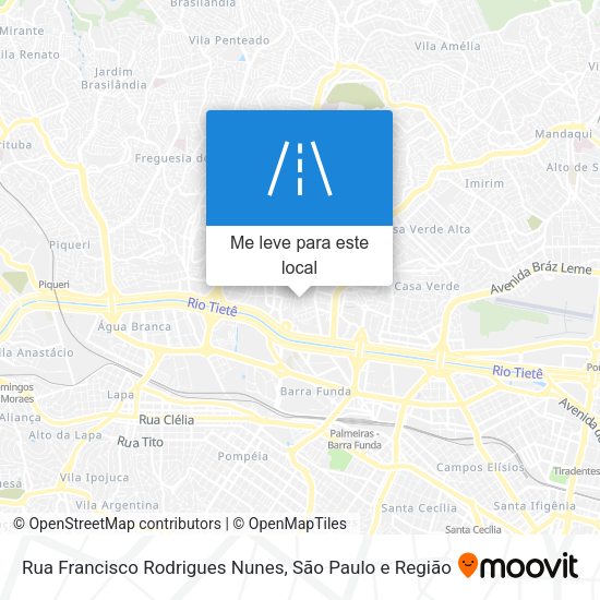 Rua Francisco Rodrigues Nunes mapa