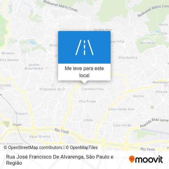 Rua José Francisco De Alvarenga mapa