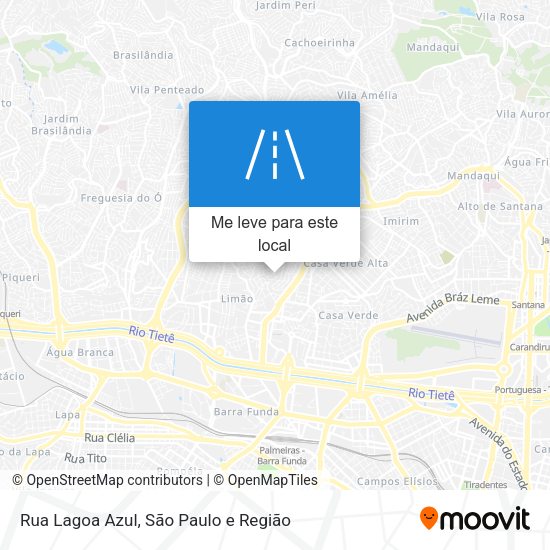 Rua Lagoa Azul mapa