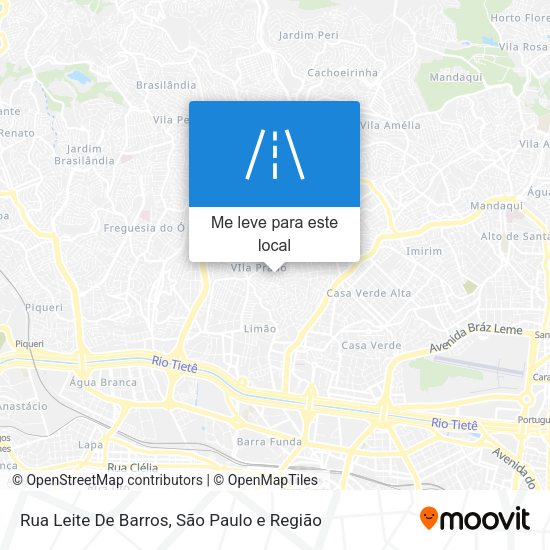 Rua Leite De Barros mapa