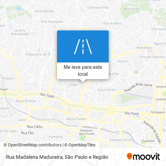 Rua Madalena Madureira mapa