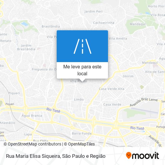 Rua Maria Elisa Siqueira mapa