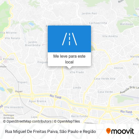 Rua Miguel De Freitas Paiva mapa