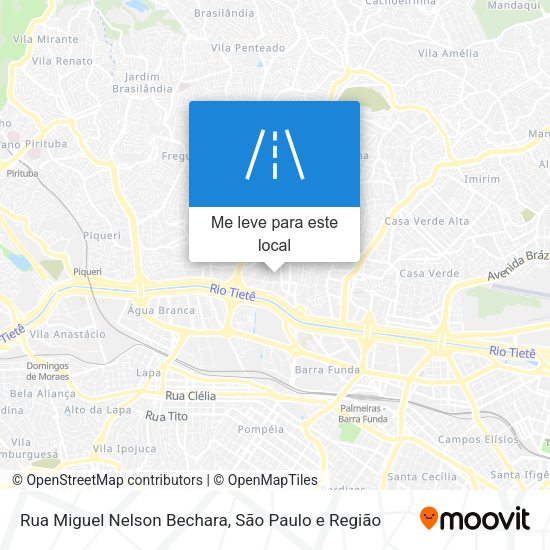 Rua Miguel Nelson Bechara mapa