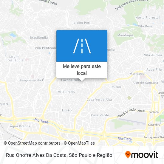 Rua Onofre Alves Da Costa mapa