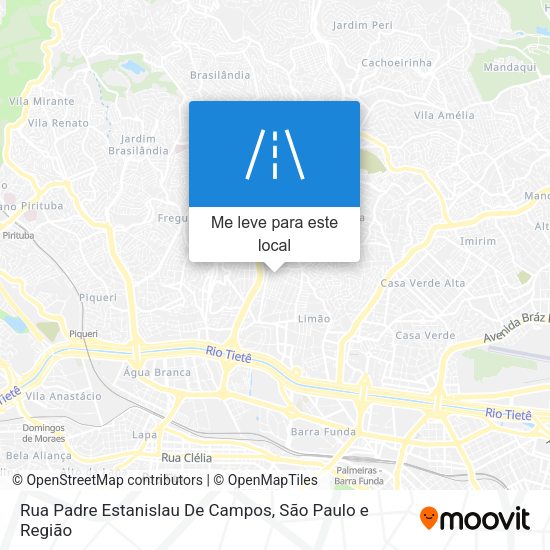 Rua Padre Estanislau De Campos mapa