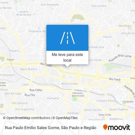 Rua Paulo Emílio Sales Gome mapa