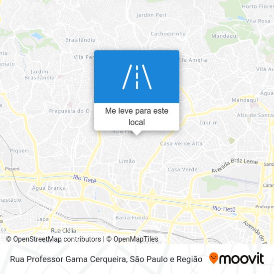Rua Professor Gama Cerqueira mapa
