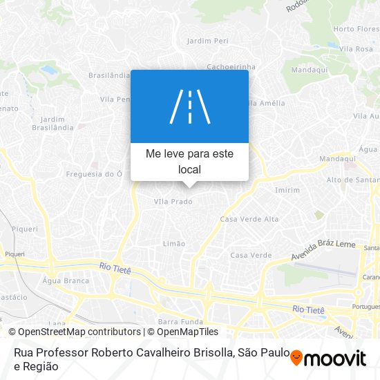 Rua Professor Roberto Cavalheiro Brisolla mapa