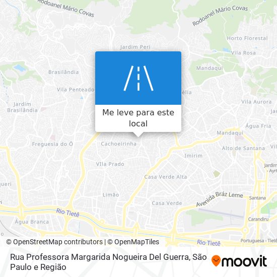 Rua Professora Margarida Nogueira Del Guerra mapa