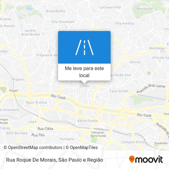 Rua Roque De Morais mapa