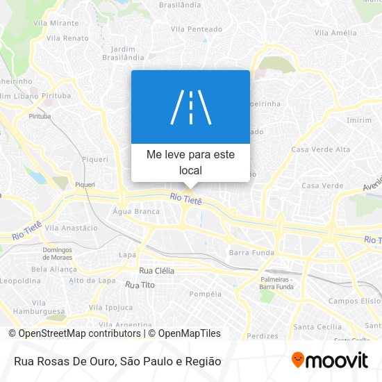Rua Rosas De Ouro mapa