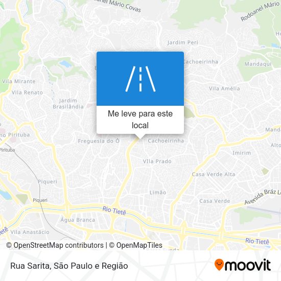 Rua Sarita mapa