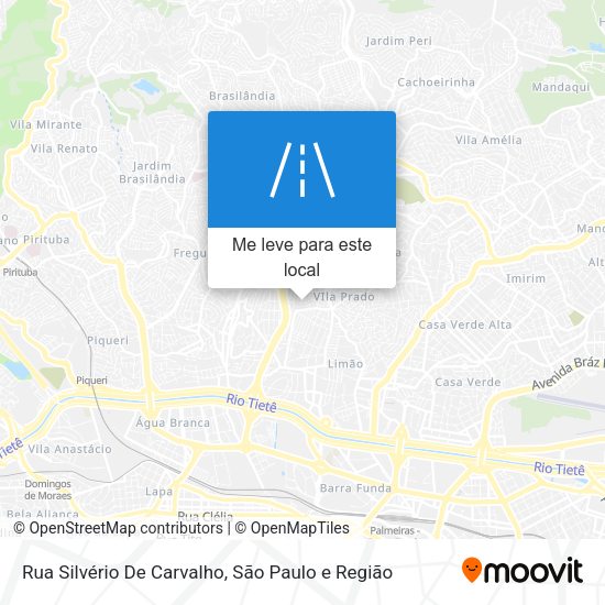 Rua Silvério De Carvalho mapa