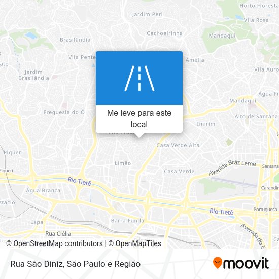 Rua São Diniz mapa