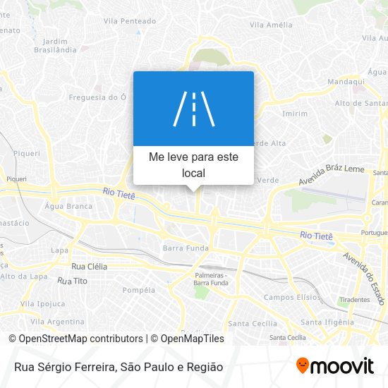 Rua Sérgio Ferreira mapa