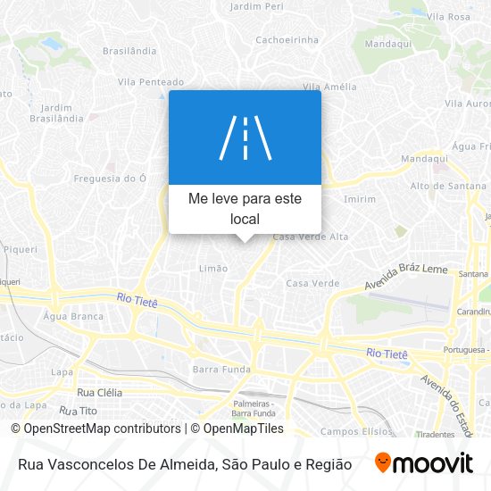 Rua Vasconcelos De Almeida mapa
