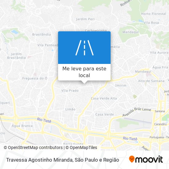 Travessa Agostinho Miranda mapa