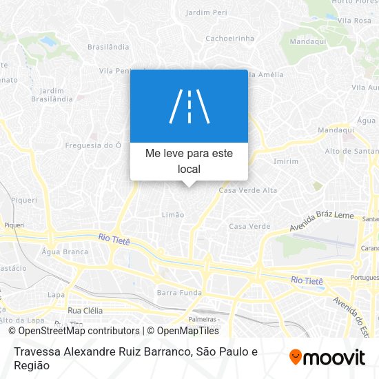 Travessa Alexandre Ruiz Barranco mapa