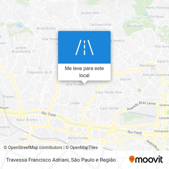 Travessa Francisco Adriani mapa