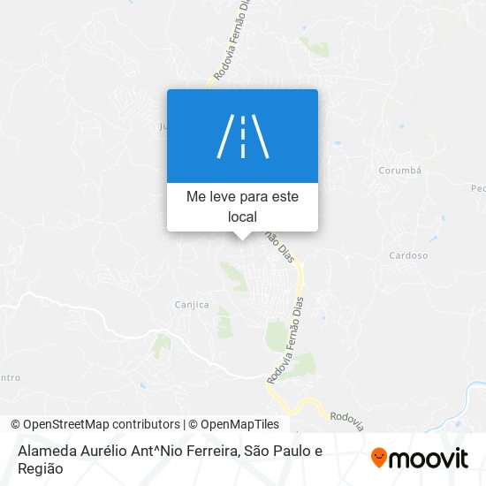 Alameda Aurélio Ant^Nio Ferreira mapa