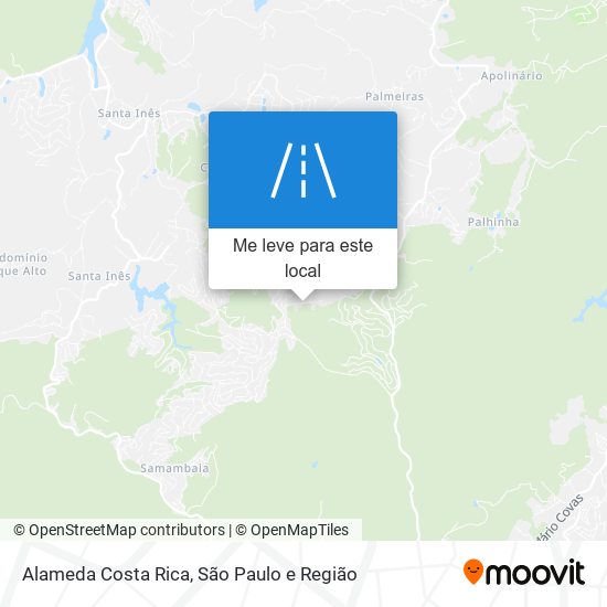 Alameda Costa Rica mapa