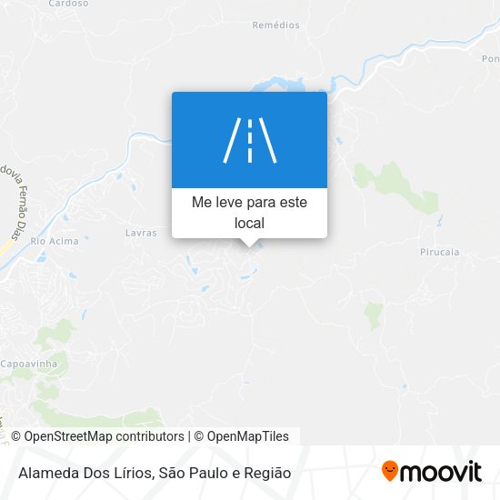 Alameda Dos Lírios mapa