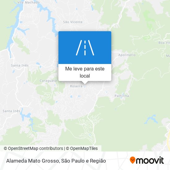 Alameda Mato Grosso mapa