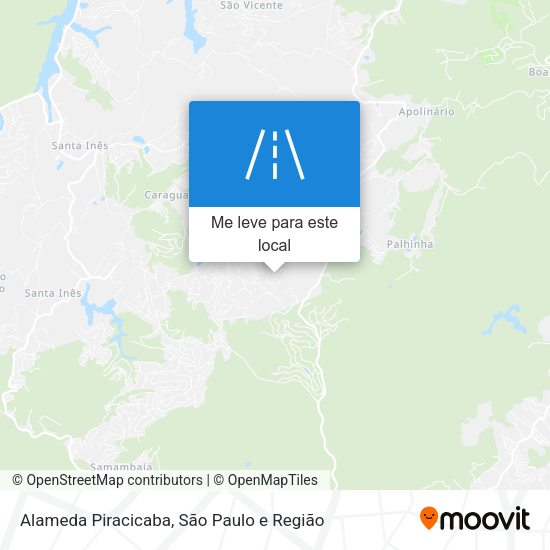 Alameda Piracicaba mapa